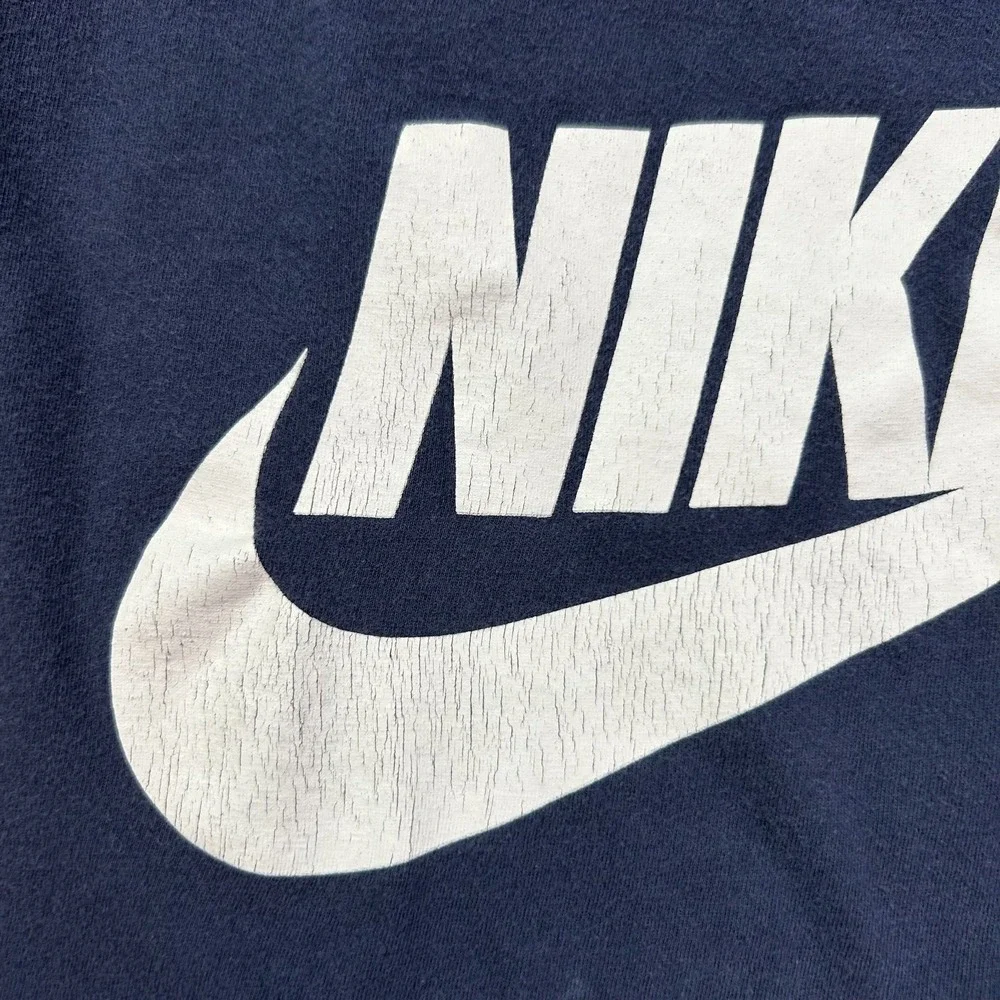 Nike Sportswear T Shirt Mens 2XL Blue Comfort Performance Standard Fit Crew Neck